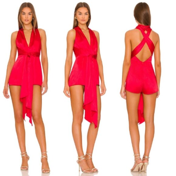 New! Elliatt Isabella play suit Red nwt 13667 - Picture 1 of 11